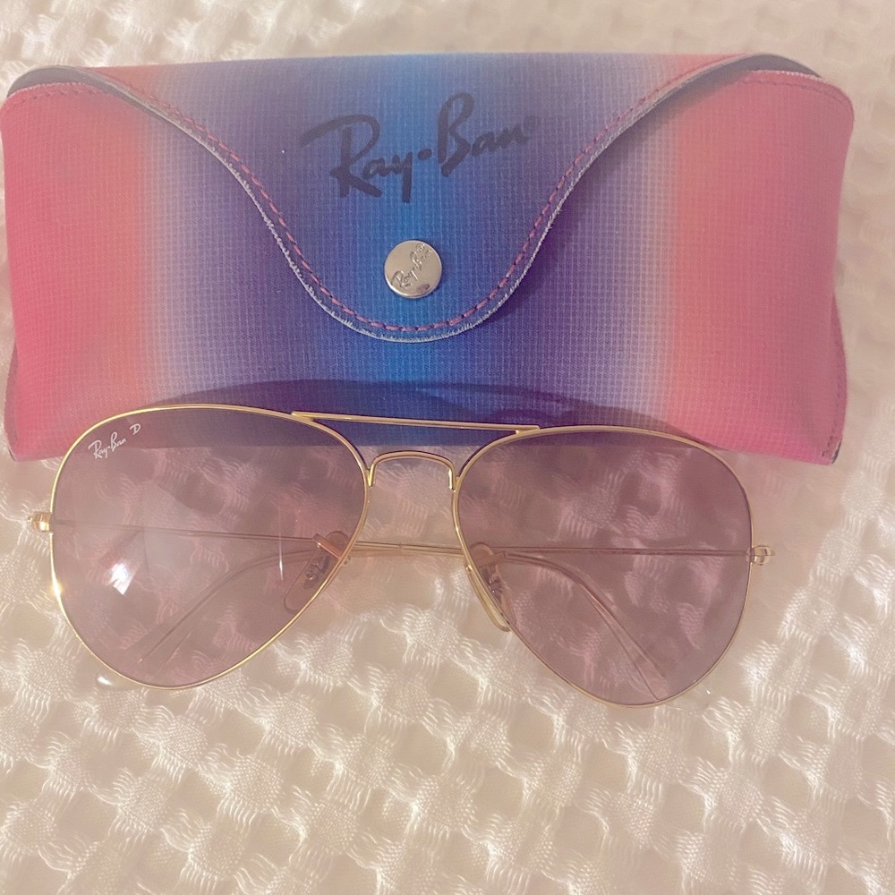 Ray ban pink aviators